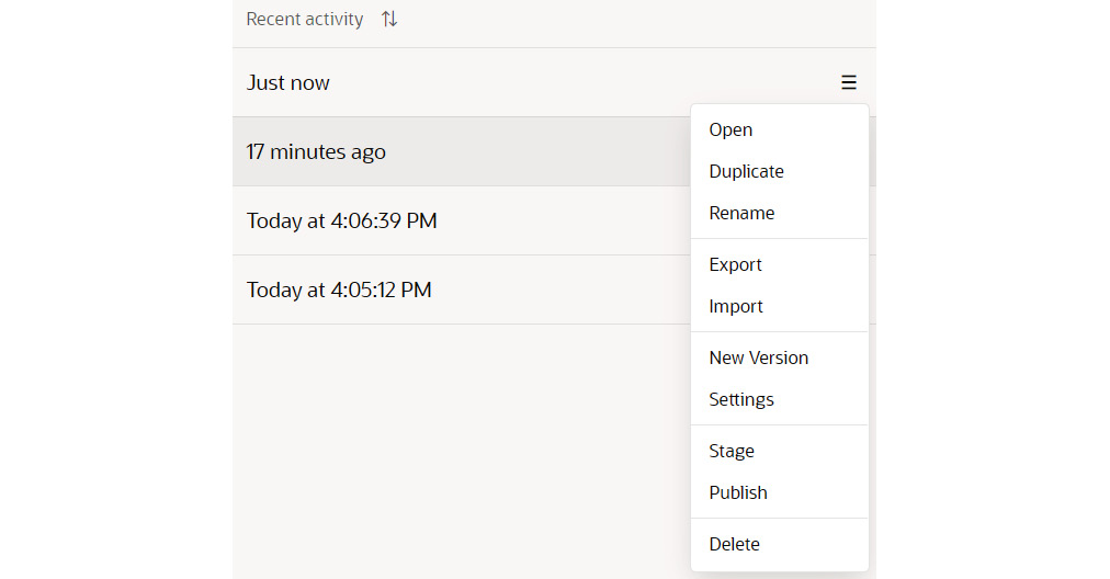 Figure 13.1 – Options of the VB application