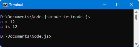 Figure 1.11 – Using conditional tests
