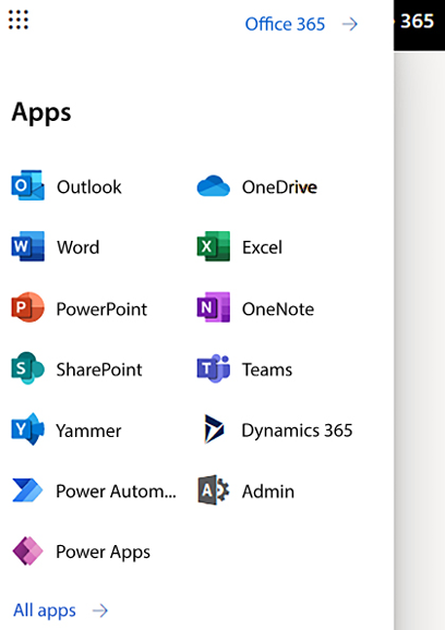 Microsoft Office 365 list of Applications and their uses