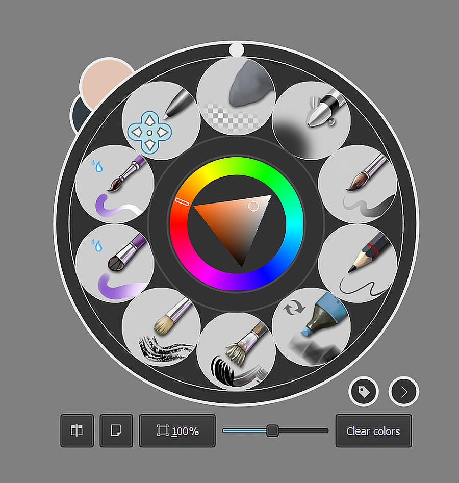 Figure 1.14 – The pop-up palette
