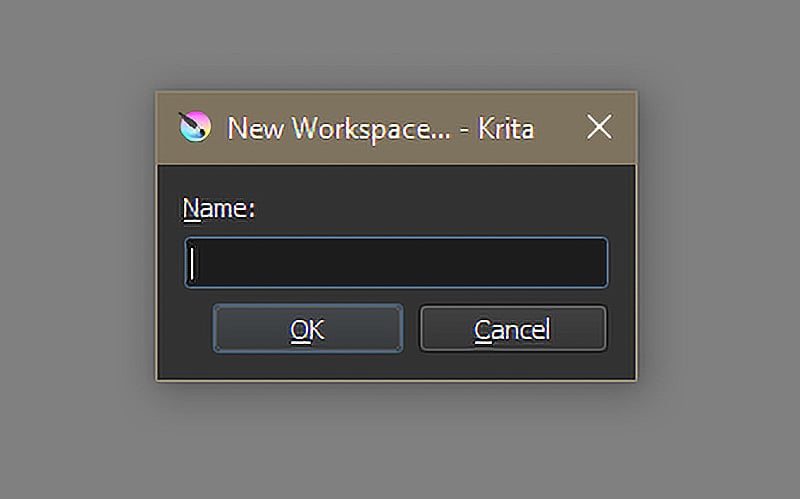 Figure 1.17 – The New Workspace prompt
