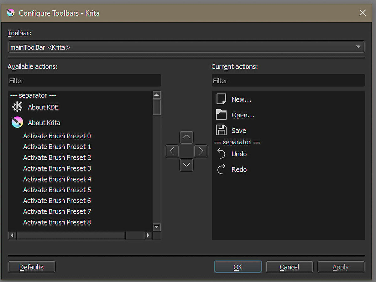 Figure 1.18 – The Configure Toolbars prompt
