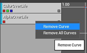 Figure 1.13: Remove Curve from Curve Editor
