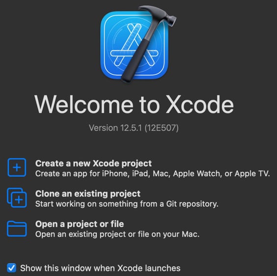 Figure 1.14 – Creating an Xcode project
