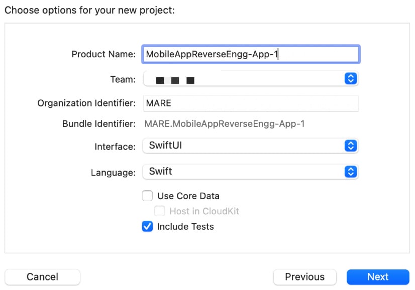 Figure 1.16 – Providing project details
