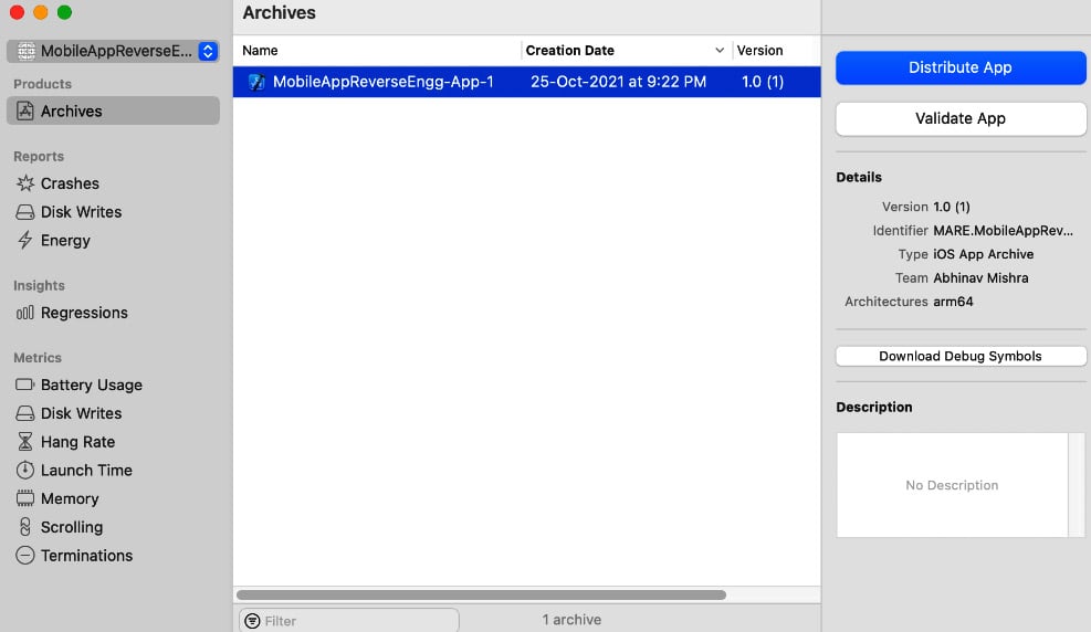 Figure 1.20 – Exporting the application package
