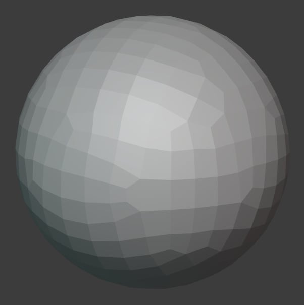 Figure 2.18 – The Quad Sphere after running the Voxel Remesher at a voxel size of 0.2500
