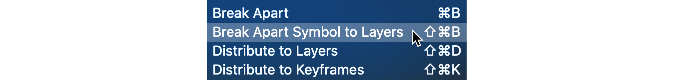 Figure 1.12 – Breaking Apart a Symbol to Layers
