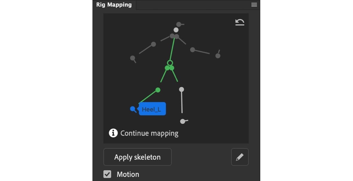 Figure 1.16 – Applying a pre-built rig
