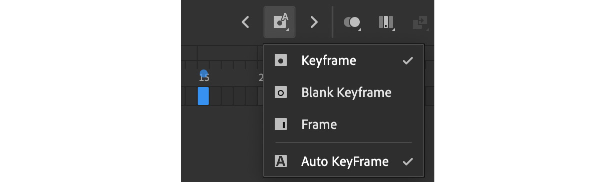 Figure 1.17 – Auto KeyFrame
