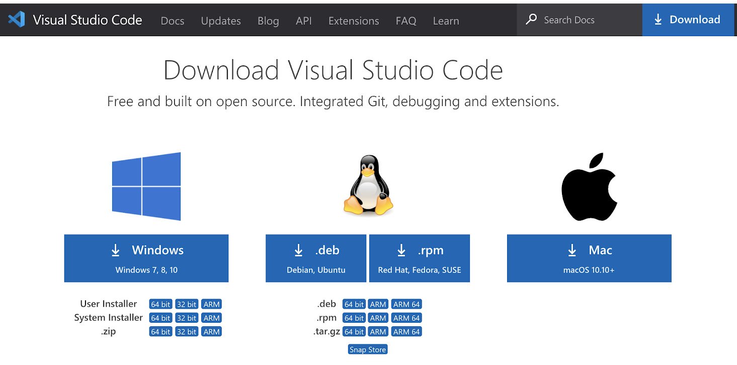 Figure 1.10 – VS Code – available packages
