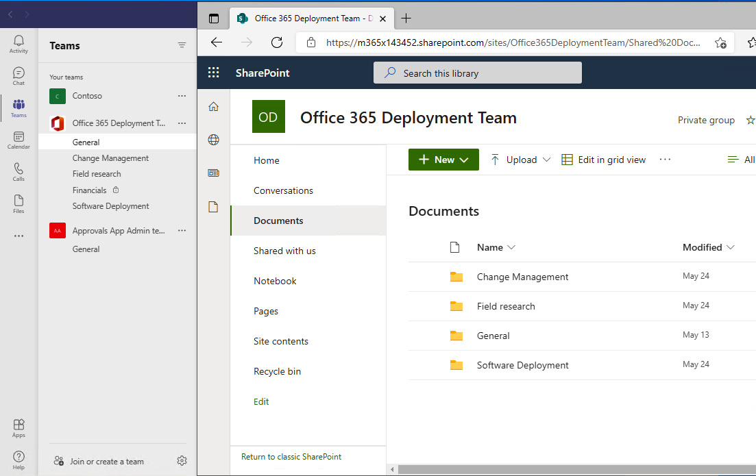 Figure 1.2 – SharePoint site structure
