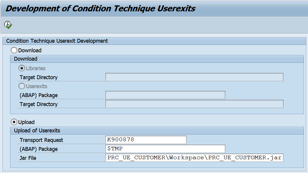 Figure 2.29 – Uploading a user exit JAR file