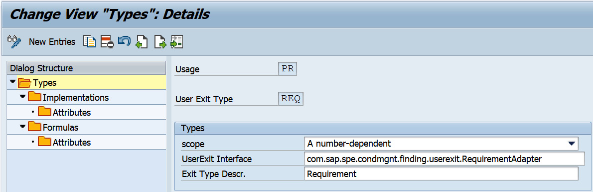 Figure 2.31 – User exit type details
