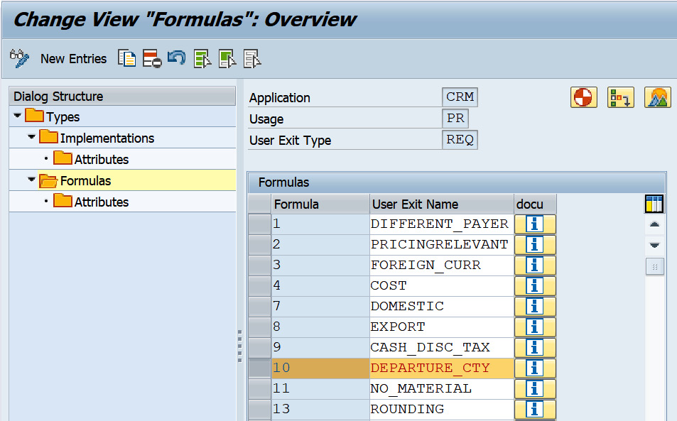 Figure 2.34 – Formulas assigned to the user exit
