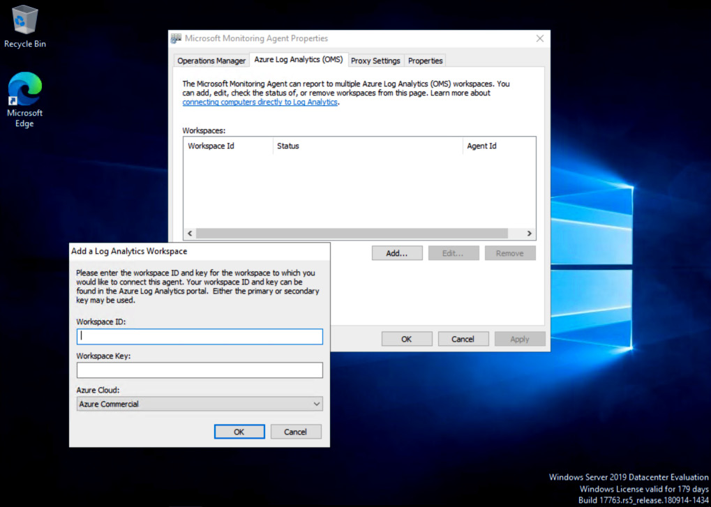 Figure 2.14 – Microsoft Monitoring Agent Properties
