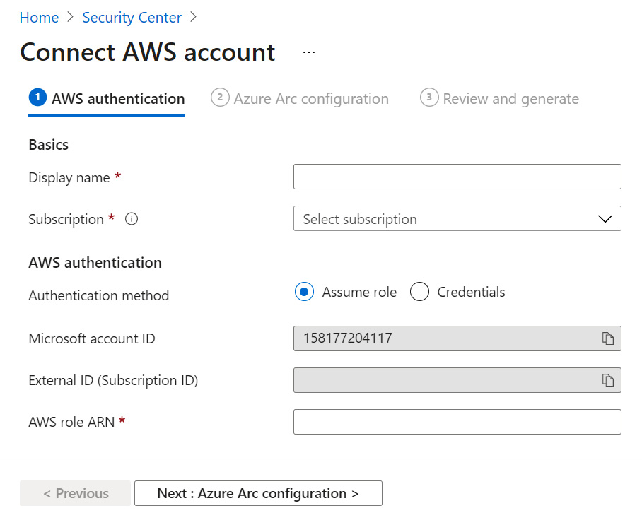 Figure 2.22 – Connect AWS account
