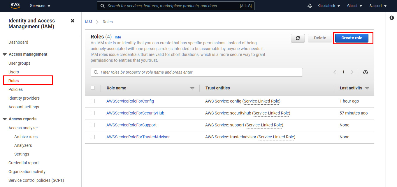 Figure 2.23 - Identity and Access Management (IAM) console
