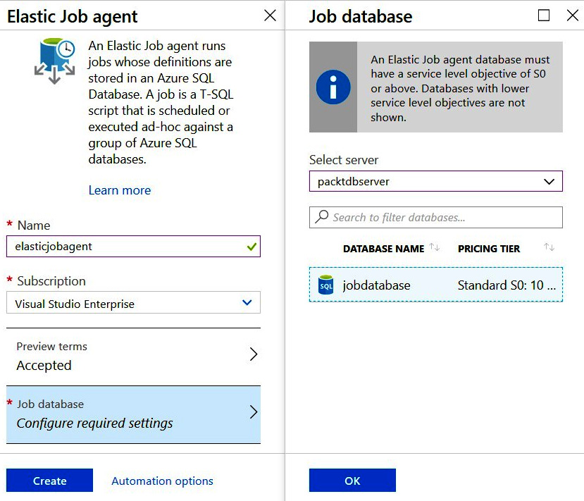 Elastic database jobs Professional Azure SQL Managed Database
