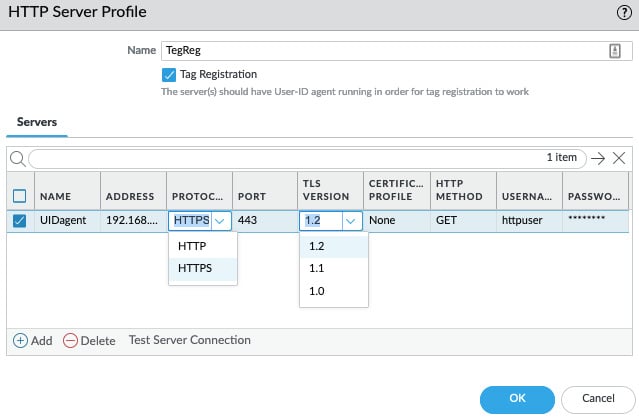 Figure 1.11 – HTTP server profile
