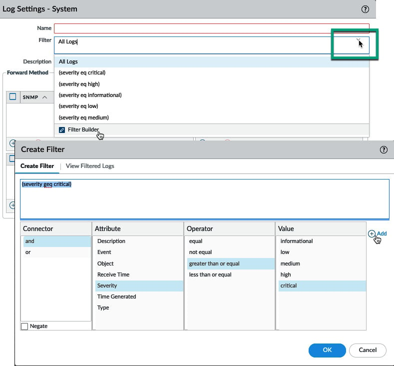 Figure 1.15 – Filter builder
