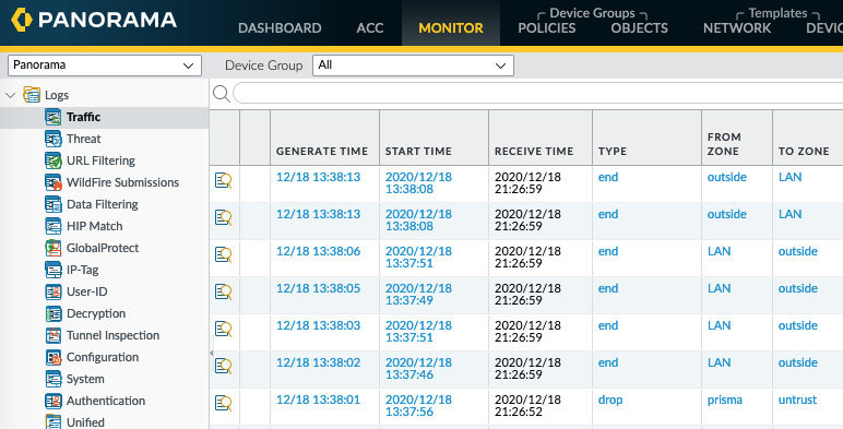 Figure 1.24 – Time indications in log entries
