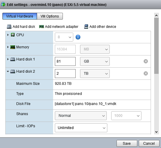 Figure 1.2 – Adding disks to a VM
