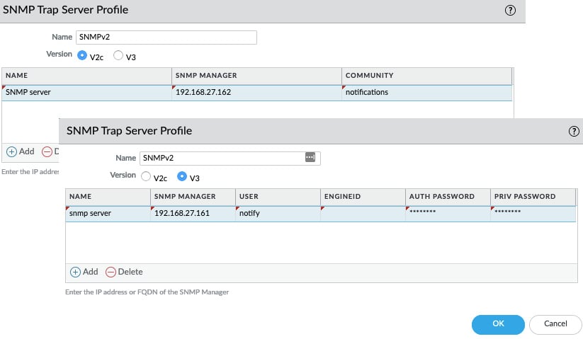 Figure 1.6 – SNMP trap profile
