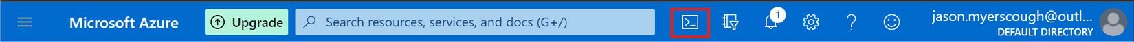 Figure 2.6 – Cloud Shell icon