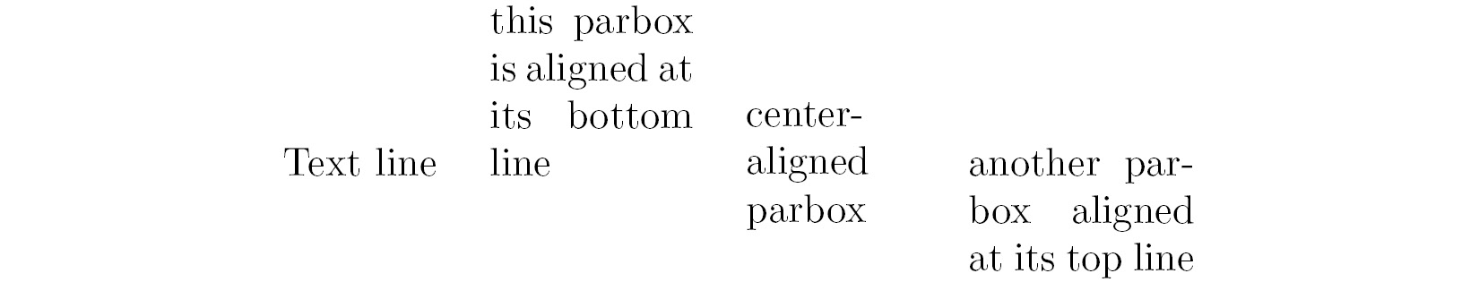 Figure 2.13 – Aligned paragraph boxes
