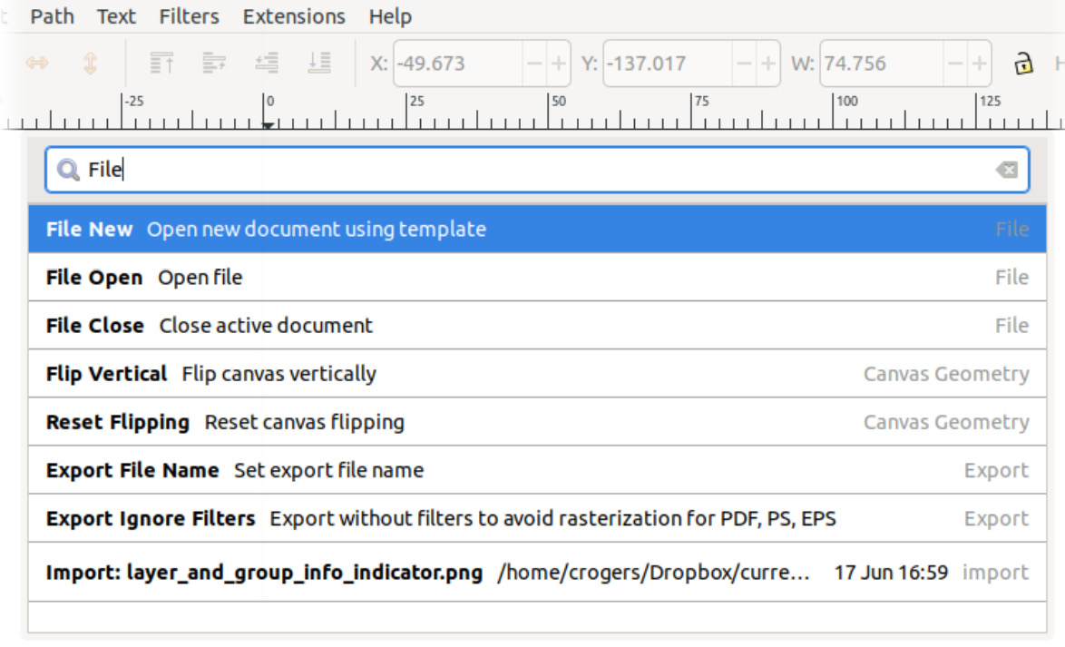 Figure 1.6 – The Command Palette in action