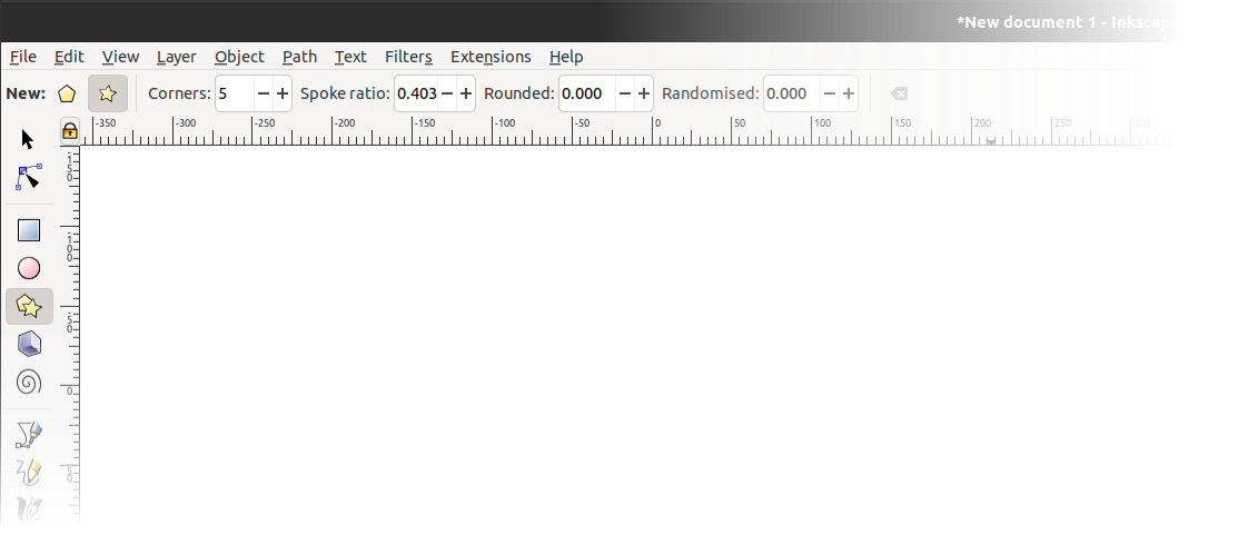 Figure 1.12 – The ﻿Star and Polygon tool