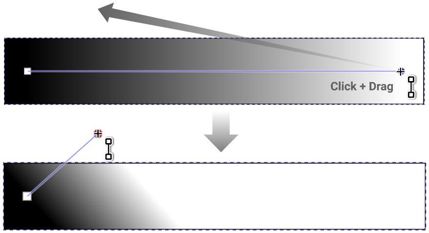 Figure 8.2 – Moving the transparent end node outside the shape