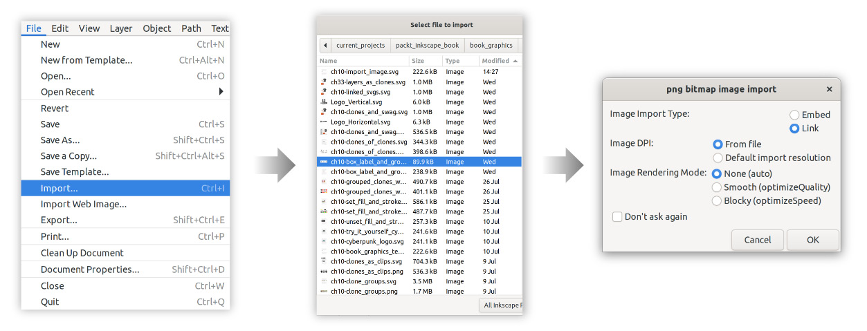 Figure 10.11 – Importing an image onto the canvas