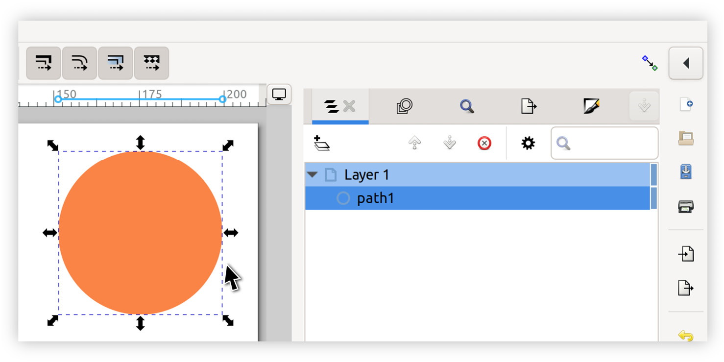 Figure 11.2 – Newly drawn object shown in the Layers and Objects dialog