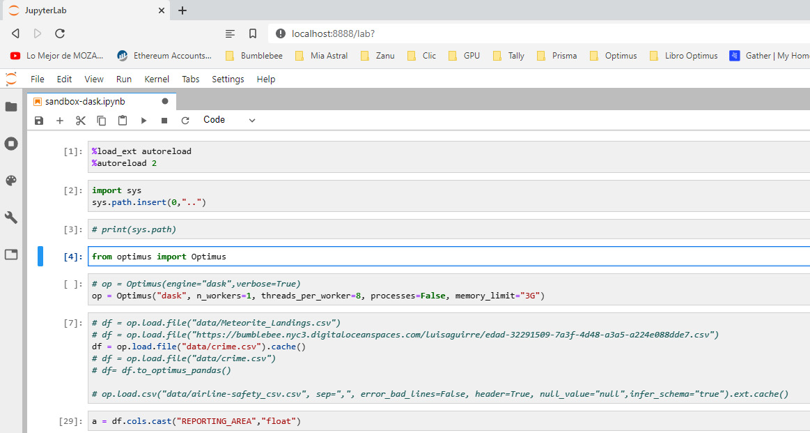 Figure 1.2 – JupyterLab UI