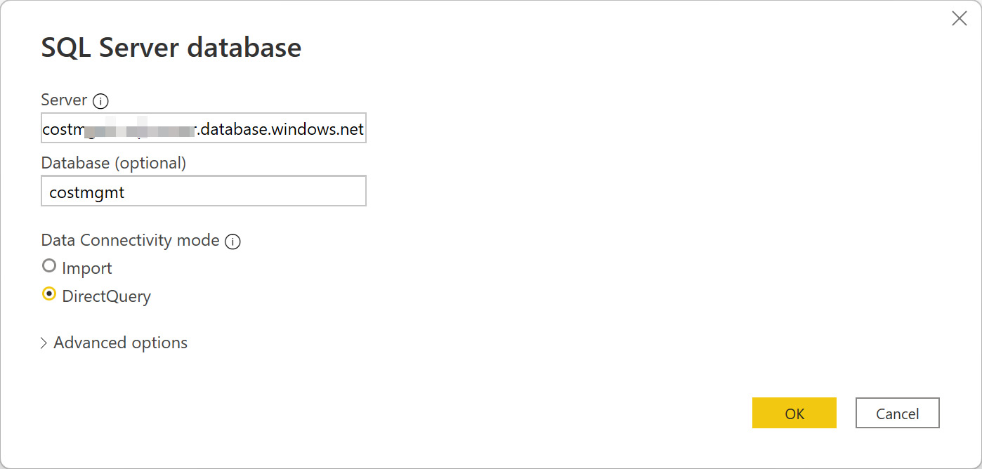 Figure 3.7 – Connecting to SQL Server