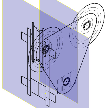 Figure 2.38: Two sketch blocks constrained and in position
