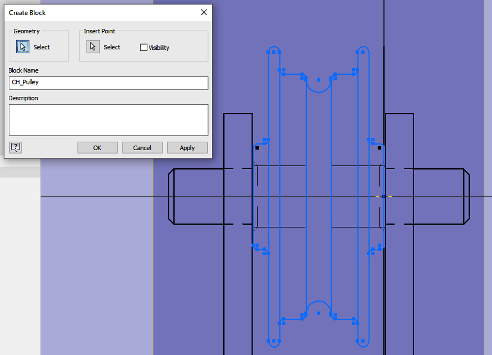 Figure 2.40: CH_Pulley block created
