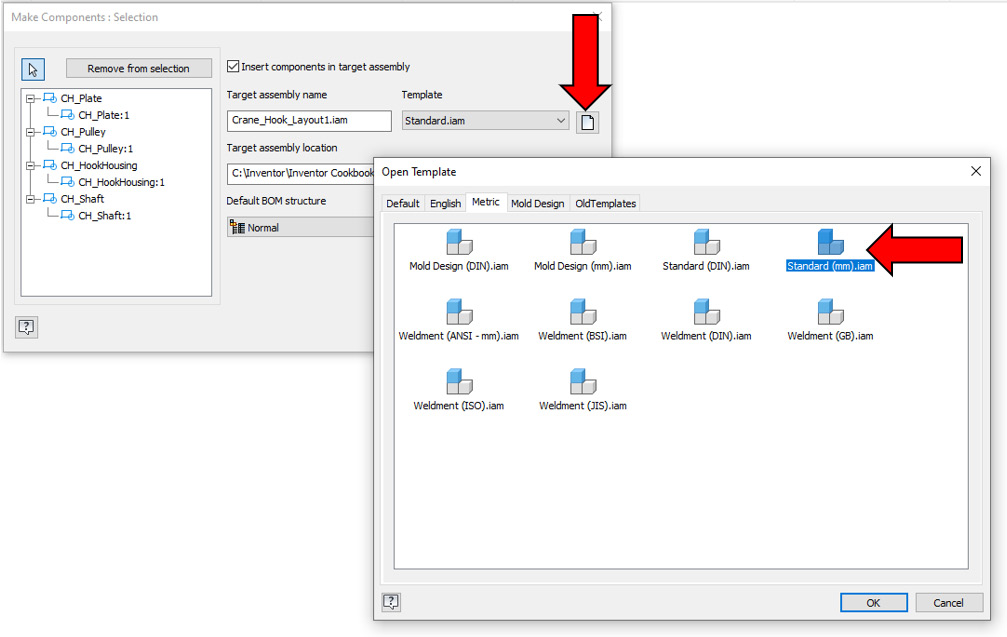 Figure 2.45: Template for the assembly
