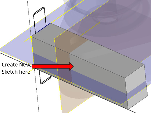 Figure 2.60: Location to start a 2D sketch
