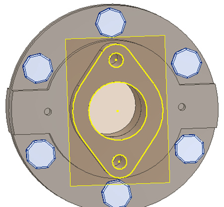 Figure 2.70: Projected geometry shown
