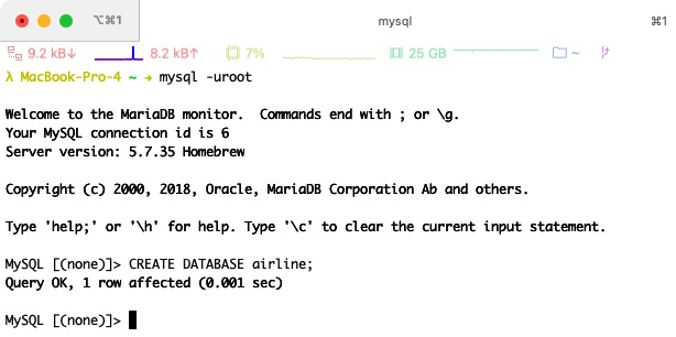 Figure 1.15 – Creating a database
