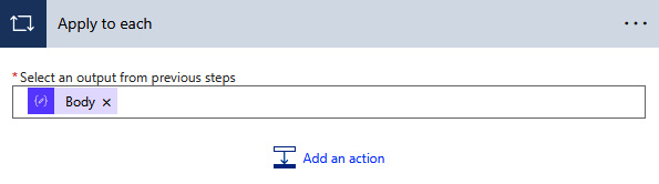 Figure 5.9 – The Apply to each control block