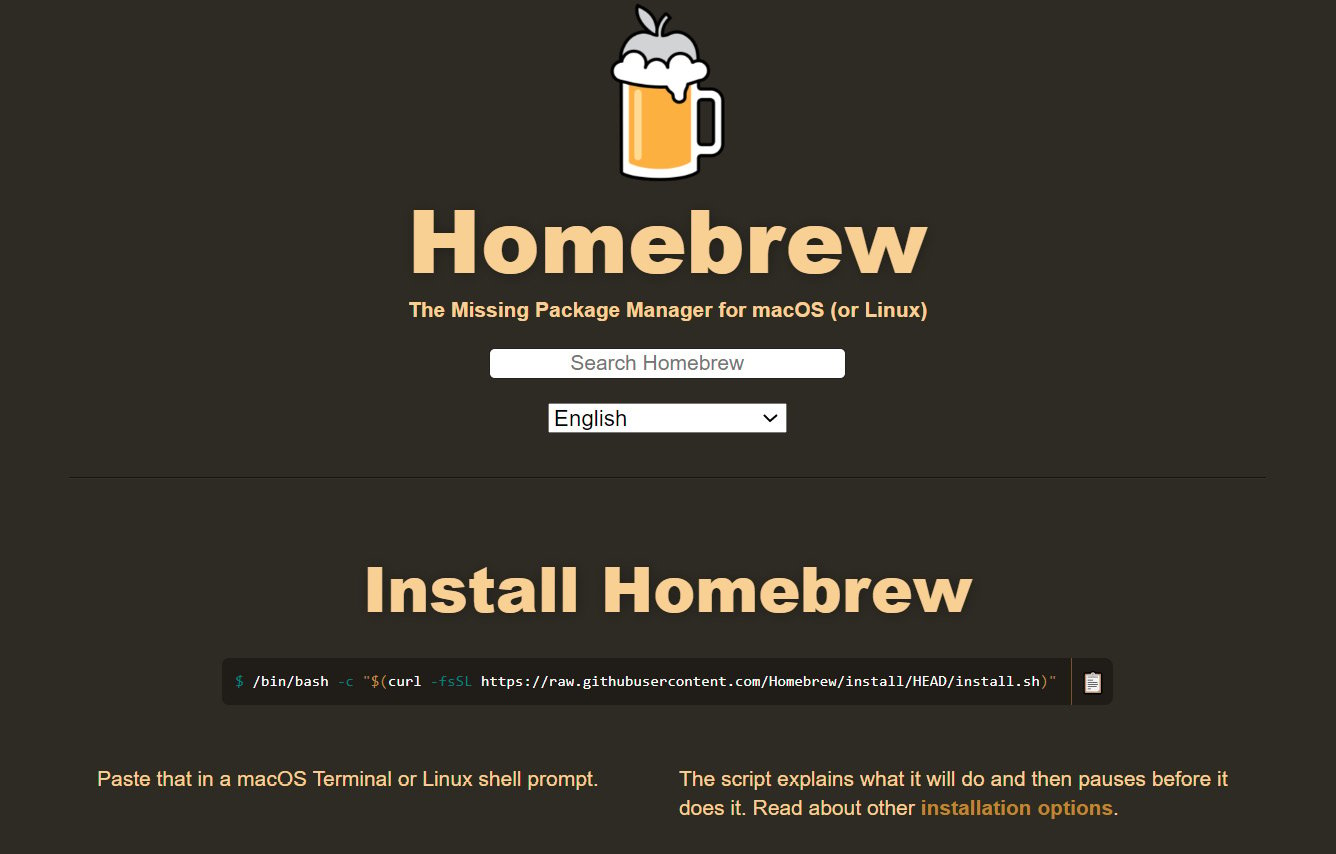 Figure 0.18: Installing Homebrew
