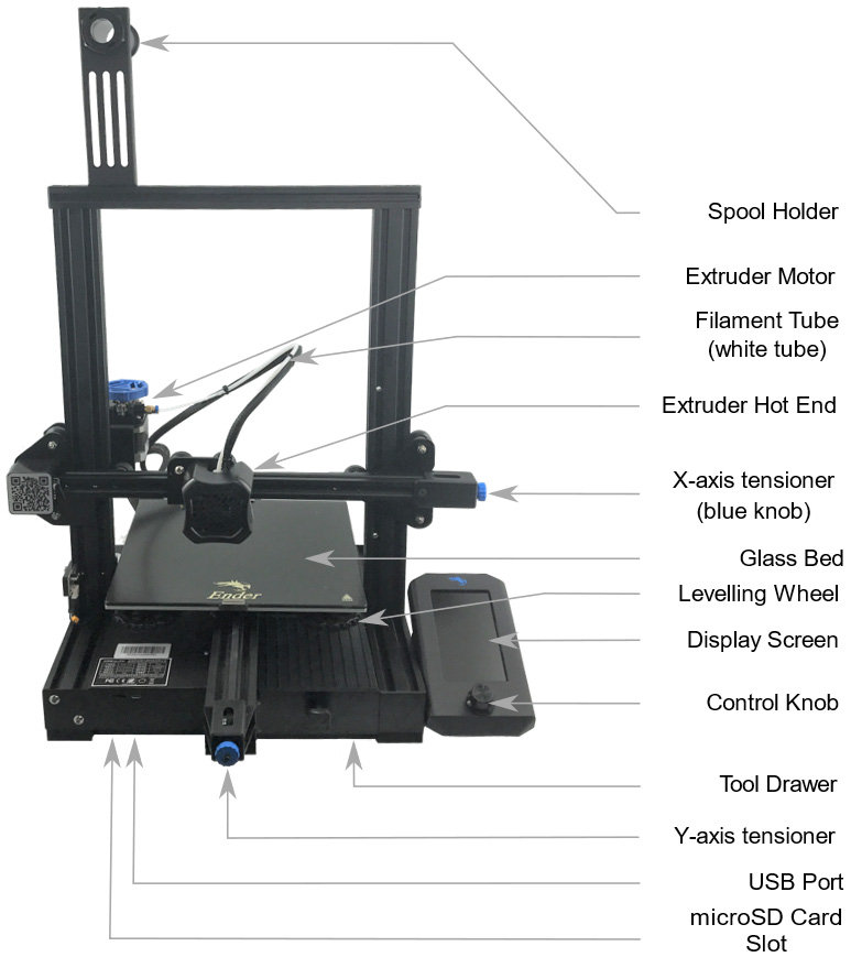 Creality Build Plates Set: PEI Plate+Tempered Glass