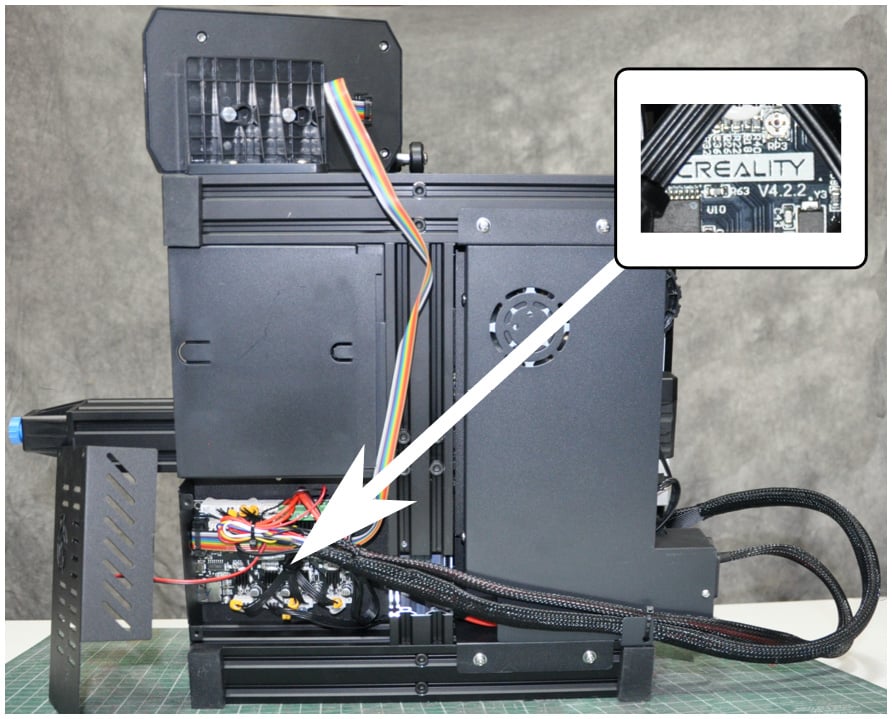 Figure 1.15 – Finding the board number on our Ender 3 V2
