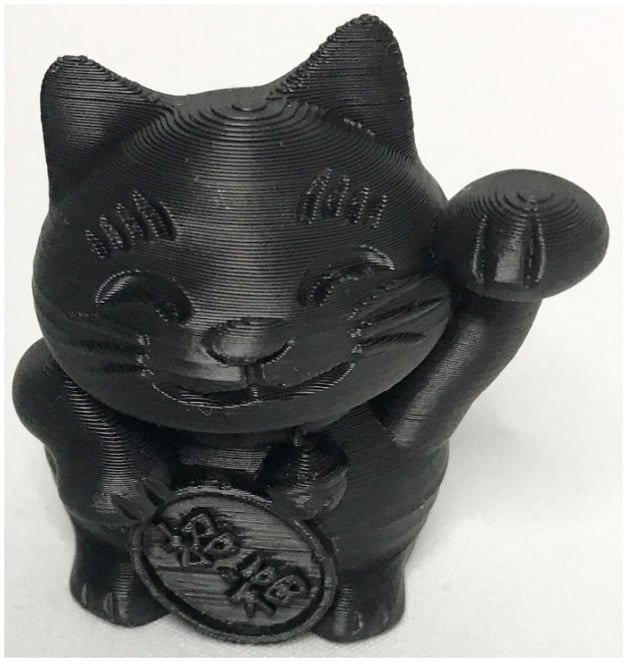 Figure 1.17 – Cat figurine printed with ABS
