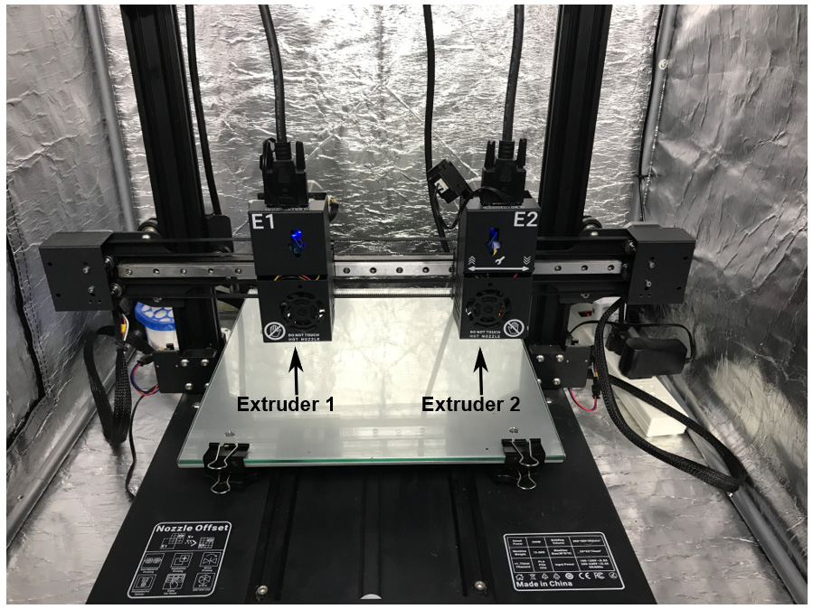 Figure 1.19 – Dual extruder 3D printer
