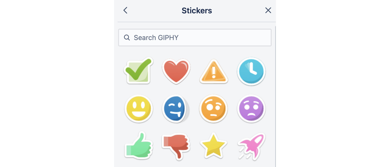 Figure 1.13 – Trello board stickers